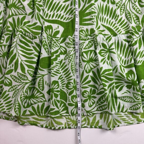 Uncle Frank 100% Cotton Birds of Paradise Beachy Tiered Midi Dress, Sz. L-XL - Picture 15 of 15